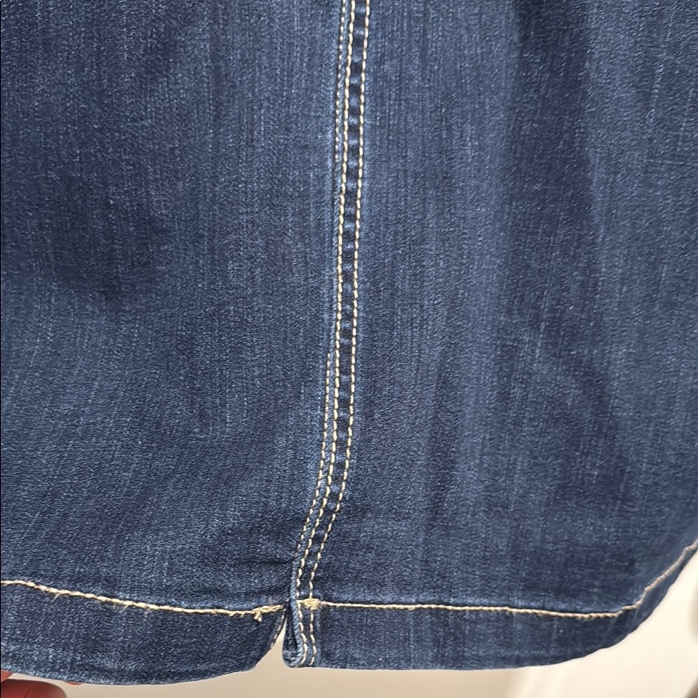 Dark Blue Denim Maxi Skirt - Picture 5 of 5